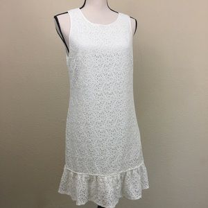 Juicy Couture Sleeveless Lace Dress Ivory sz 8
